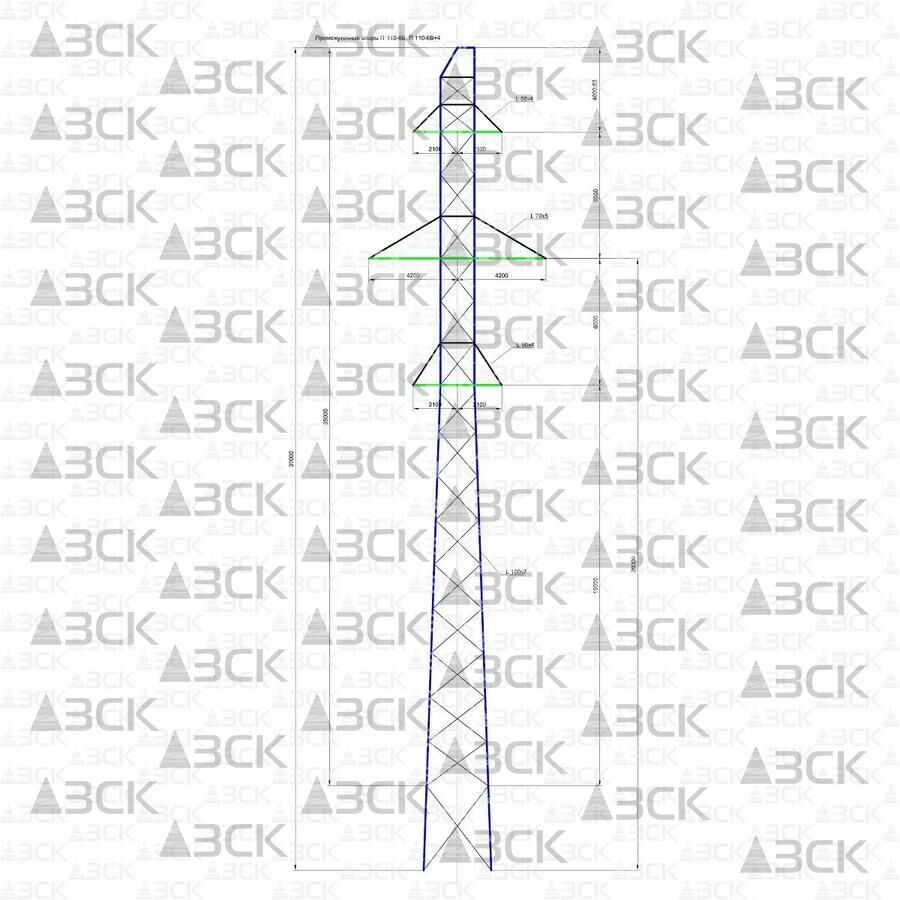 Промежуточная опора П110-6ПГ