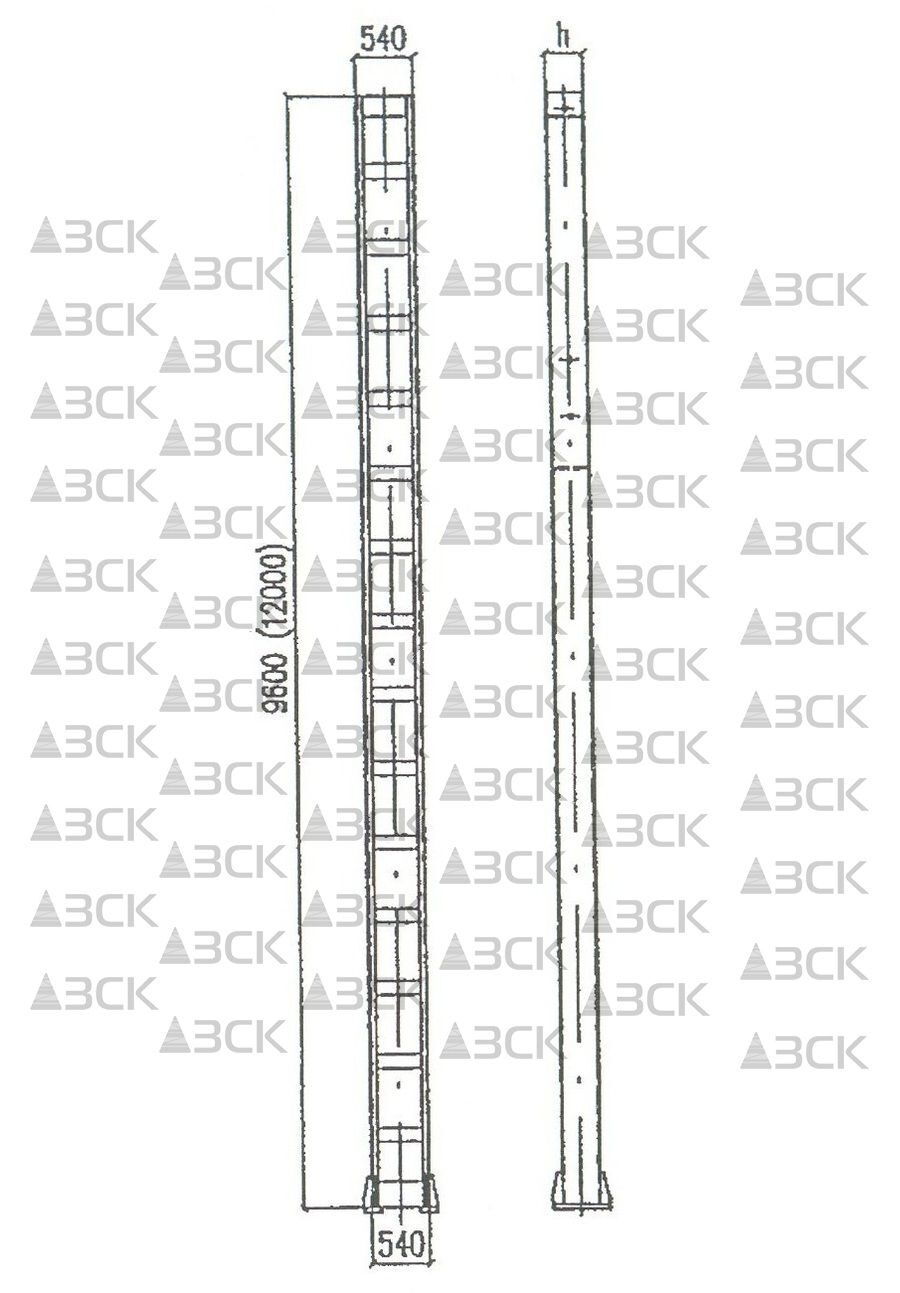 Стойка жесткой поперечины МШП-10-150